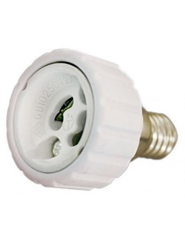 ADAPTADOR BLANCO E14 A GU10