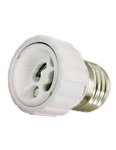 ADAPTADOR BLANCO E27 A GU10