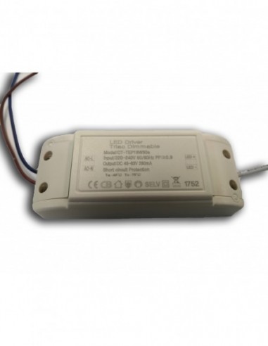 DRIVER 18W 280mA PF≥0.9 45V-63V DIMABLE