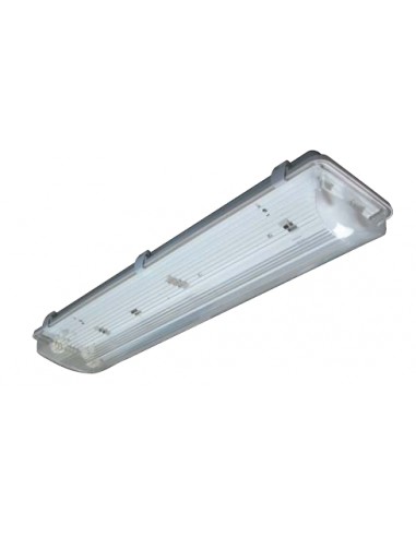 PANTALLA ESTANCA T8 PARA 2 TUBOS 60cm