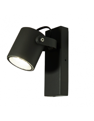 APLIQUE DE PARED GU10 NEGRO ANTRACITA