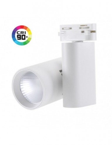 FOCO CARRIL MONOFÁSICO 40W BLANCO